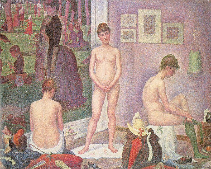 Georges Seurat Les Poseuses France oil painting art